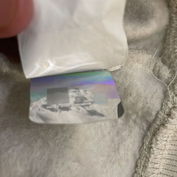 The North Face Cream Hoodie Sweatshirt Unisex mens XL womens XXL - Picture 11 of 12